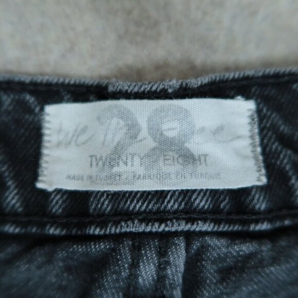 We The Free People Jeans Emmy Split Hem Bootcut High Rise Black Women's Size 28 - Picture 13 of 14